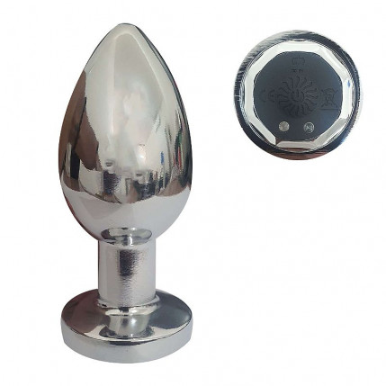 Plug Anal com Vibrador e Controle Remoto - Tamanho M - 7505