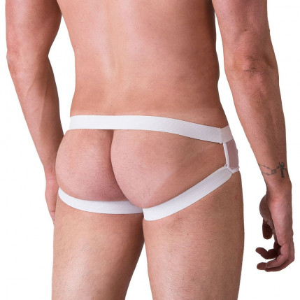 Cueca Sensual Em Tule Branco Sexy Fantasy - 3159