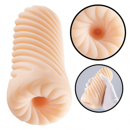 Masturbador Masculino Feito em TPE - Formato Espiral 2 - 7168