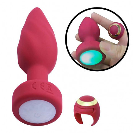 Plug Anal com Touch Controle Remoto em Formato de Anel - 7187
