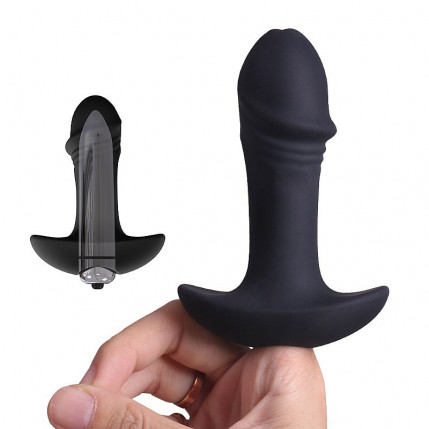 Plug Anal StarArrow com Vibro - Silicone Extra Macio - À Prova de Água - 10cm - S-Hande - 3232