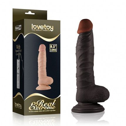 Pênis Real Extreme Preto 8.5" - Lovetoy - 339