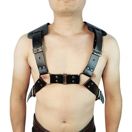 Harness Masculino Couro Sintético 2 - 3,5cm X 100cm - 7575