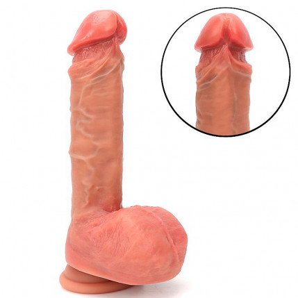 Pênis Super Realístico com Dupla Camada - 20.5x4.0 cm  - 7719