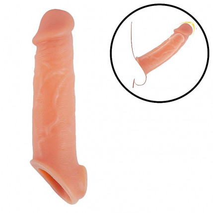 Capa Peniana Silicone com Anel - 21.0 x 4.0 cm - 7787