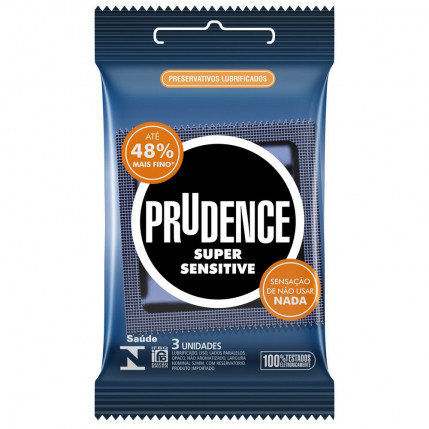 Preservativo Prudence Super Sensitive 03 unidades - 3814