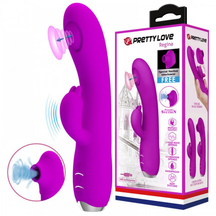 Vibrador Jack Rabbit 3 em 1 Super Potente feito em Silicone Cirúrgico Recarregável - PG079 - 3990