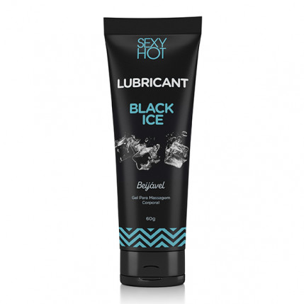 Lubricante Black Ice Beijável - Gel Para Massagem - 4317