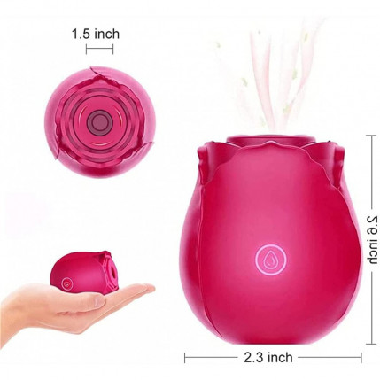 Massageador em forma de rosa moderno e bonito Existem 10 diferentes modos - 4440