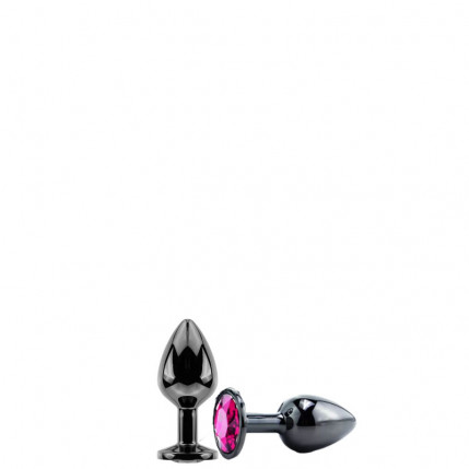 Plug Anal Preto Pequeno com Pedra – SEAMLESS BUTT PLUG