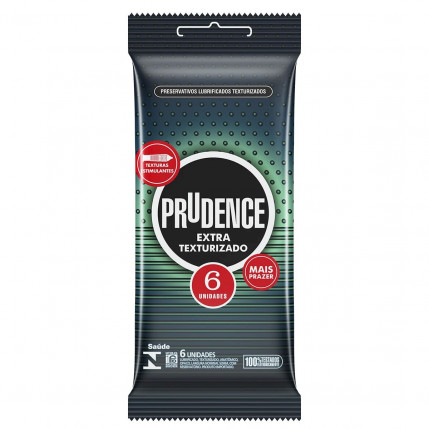 Preservativos Extra Texturizado Prudence - 06 unidades - 4851