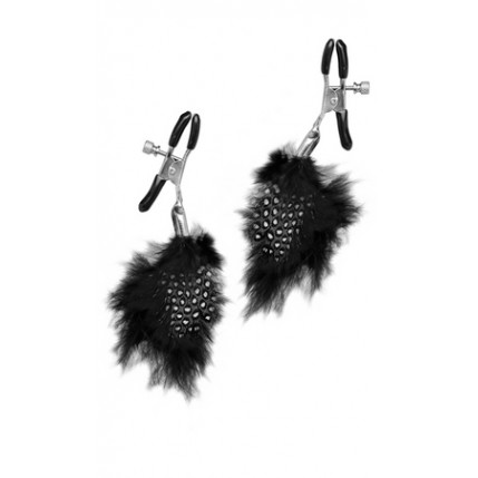 Grampos de mamilo pena - Fetish Fantasy Series Limited Edition Feather Nipple Clamps PD4416-23