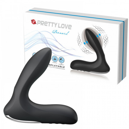 Estimulador de Próstata Inflável com 12 Modos de Vibração - Pretty Love Leonard