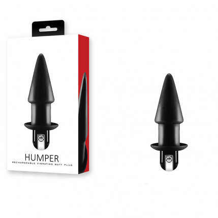 Humper - 3.5" Silicone Rechargeable Butt Plug Vibrator - Plug recarregável