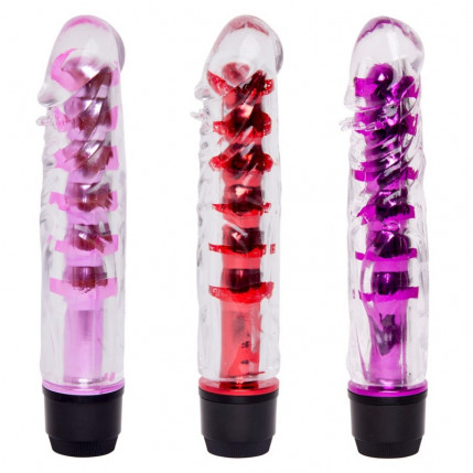 Vibrador Multivelocidade com Capa Lisa Transparente - PE011B