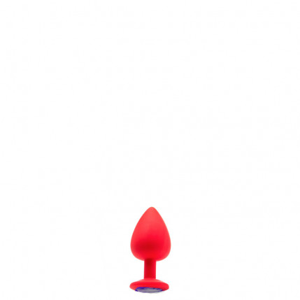 Plug Anal Silicone Médio com Pedra – SEAMLESS BUTT PLUG