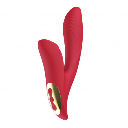 Vibrador Silicone Recarregável Penetrável com Pulsação - 1491