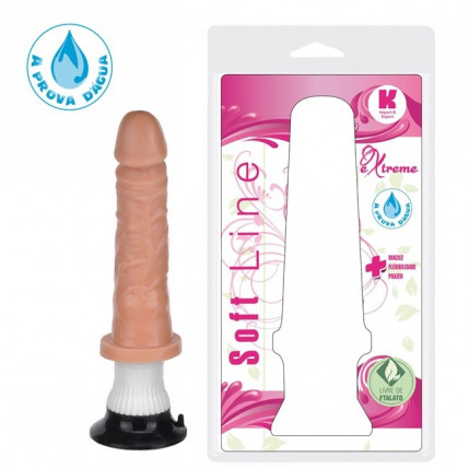 Prótese Vibrador Ventosa 17,5X3,8 CM - 6294