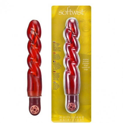 Vibrador Soft Twist Vermelho