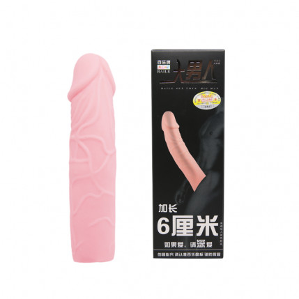 Capa Peniana Extensora com Veias Salientes - BAILE PENIS SLEEVE - CA024