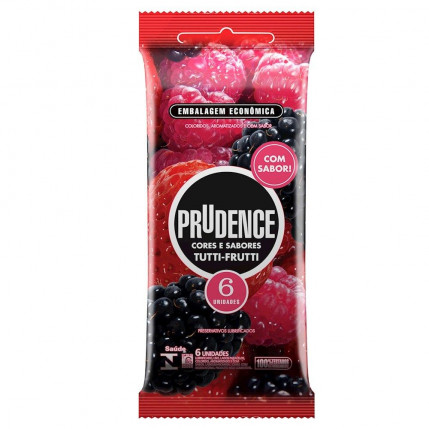 Preservativo C & S Tutti Frutti Prudence 06 unidades - 6470