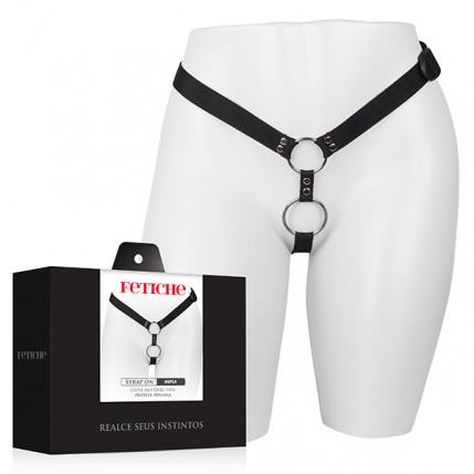 Cinta Strap On Dupla Fetiche