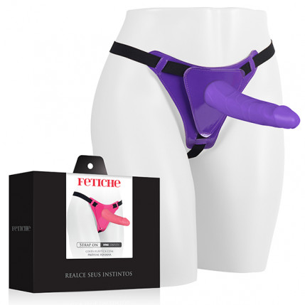 Cinta Strap On Vinil Completa Fetiche LS127C