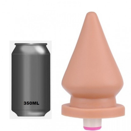 Plug gigante com vibrador 20x12 cm