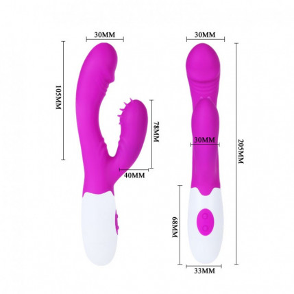 Vibrador Ponto G com Função Pulsante 7 Vibrações - PRETTY LOVE - ANDRÉ - PG040