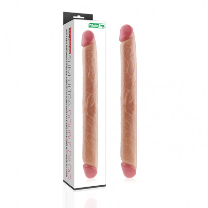 Pênis duplo 43,5 cm com Glande Avantajada - SLIM ULTRA DOUBLE DILDO - PE060