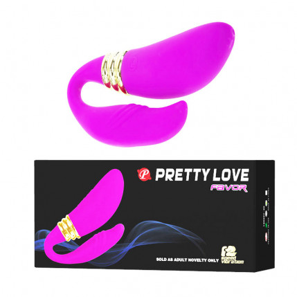 Vibrador de Dupla Estimulação com 12 Modos de Vibração - PRETTY LOVE FAVOR - CD007