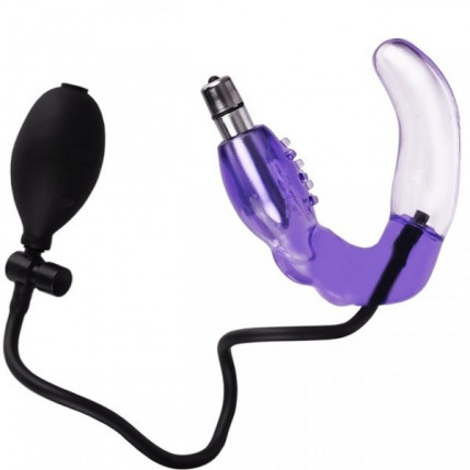 Plug anal inflável com vibração Ponto G 711
