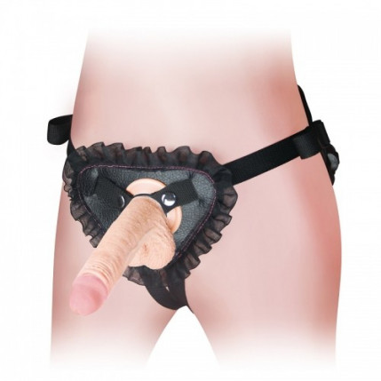 Cinta Peniana Universal com Enfeites de Tule - Orgasm Cozy Harness Lovetoy