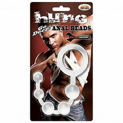 Hung Anal Beads Clear