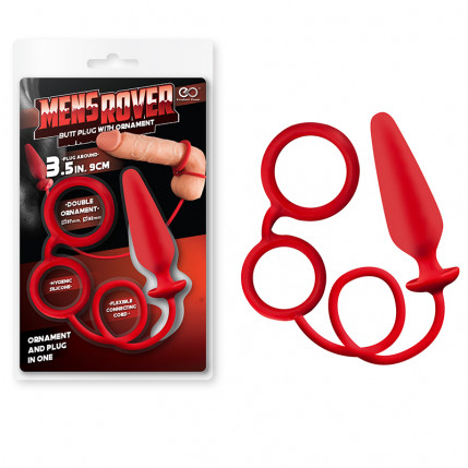 Mens Rover - Plug Anal com Anel em silicone