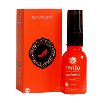 Sodomé Gel Estimulante Anal Unissex Pink Lemonade 30g Linha Sado Santo - 915