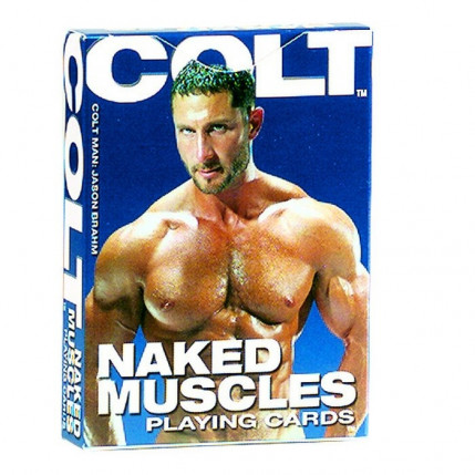 Baralho com Ilustrações de Homens - Colt Naked Muscle Playing Cards - California Exotic