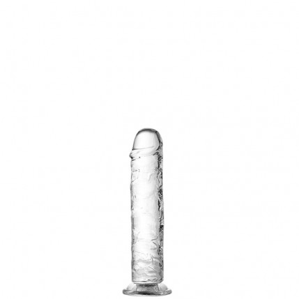 Pênis Realístico com Ventosa, Possui Glande e Veias Salientes 17,5 X 3,8 CM -TRANSPICUOUS DILDO