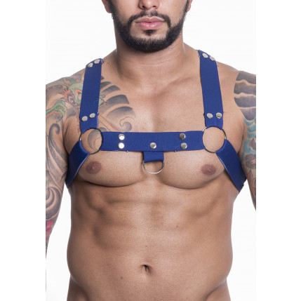 Harness Elástico Azul Metal - HE001A