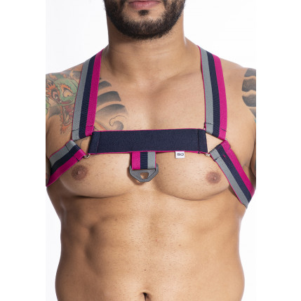 Harness Elástico Rosa Azul - HE008