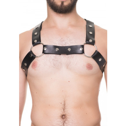 Harness Couro Sintético Argolas - HX001