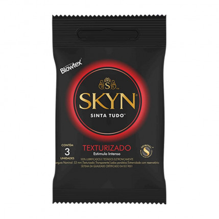 Preservativos Skyn Sinta Tudo Texturizado E Estimulo Intenso 3un Blowtex - 1370