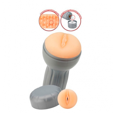 Masturbador Lanterna Formato de Vagina Vibrador Hanoy Humper - 5232