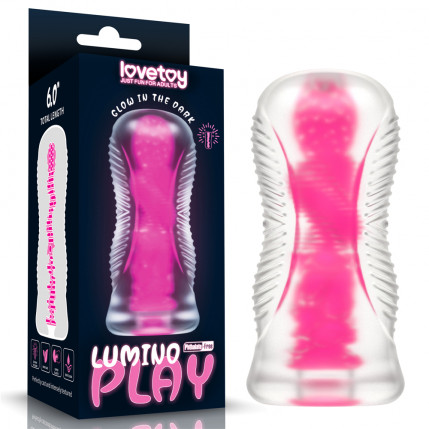 Masturbador 6.0'' Lumino Play - Pink Glow Lumino - Lovetoy - 4241
