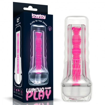 Masturbador lanterna 8.5'' Lumino Play - Pink Glow - Lovetoy - 4242