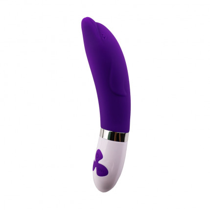 Vibrador de ponto G em formato de golfinho com 15 modos de vibração e 3 intensidades - 7016