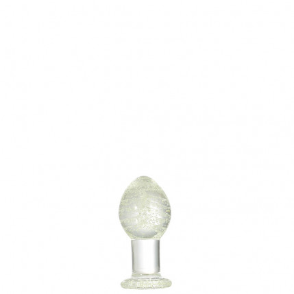 Plug Anal em Vidro que Brilha no Escuro com Formato Cônico 8,5 X 4,2 Cm - 5601