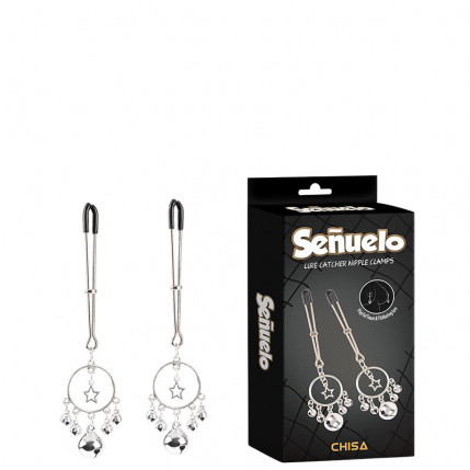 Grampos para Mamilos Estilo Pinça com Guizo – CHISA SENUELO LURE CATCHER NIPPLE CLAMPS - 7195