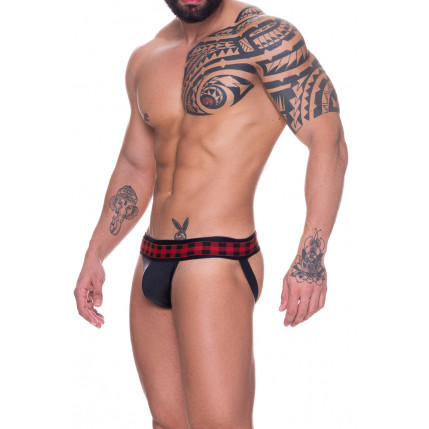 Jock Cirré Preto Elástico Xadrez - SD085