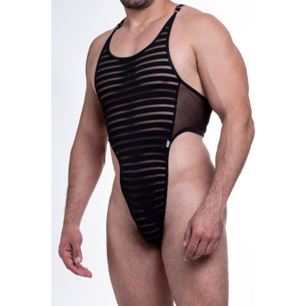 Body Masculino Tule Trabalhado - SDF001 